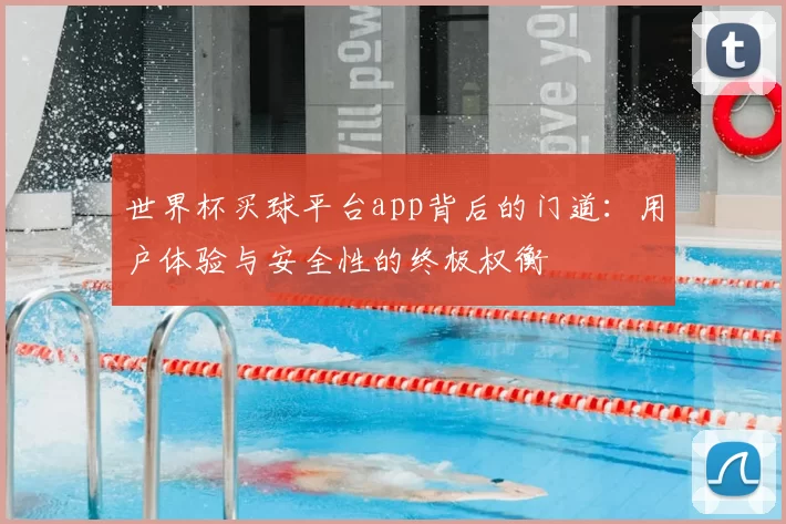 世界杯买球平台app背后的门道:用户体验与安全性的终极权衡